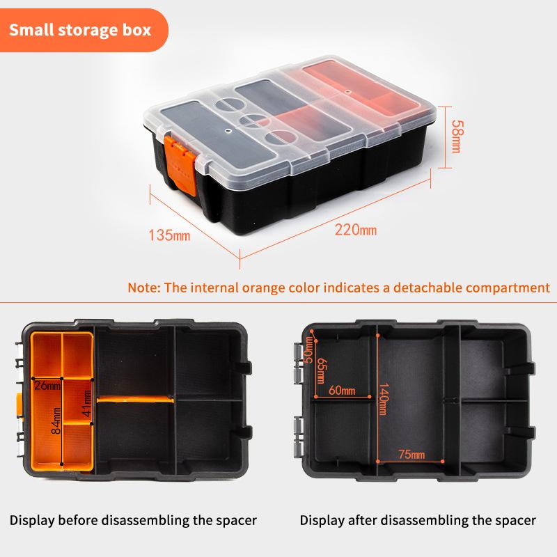 

Multi-Grid Portable Plastic Parts Toolbox Combination Screw Storage Box Metal Parts Hardware Tool Screwdriver Tool Box