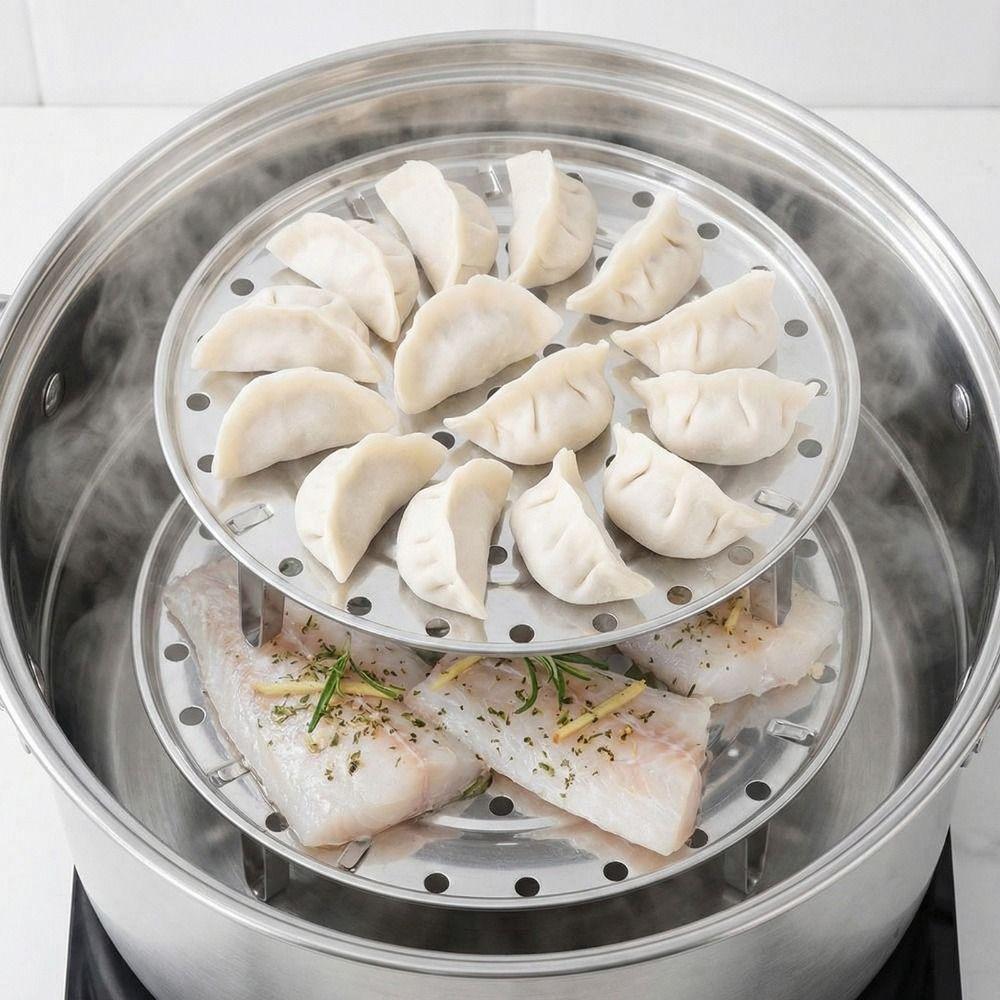 Support de mise en conserve Grille d'étuvage en acier inoxydable 26 cm/10,2 po Pieds amovibles Plateau d'étuvage Rond Épaissi Rack de cuisson Cuisson au four