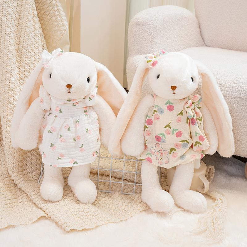 Rabbit Plush Toys Lop Rabbit Stuffed Doll Toys Hobbies Collection Kids Accompany Sleep Toy Kawaii Home Decor Toy Birthday Gifts