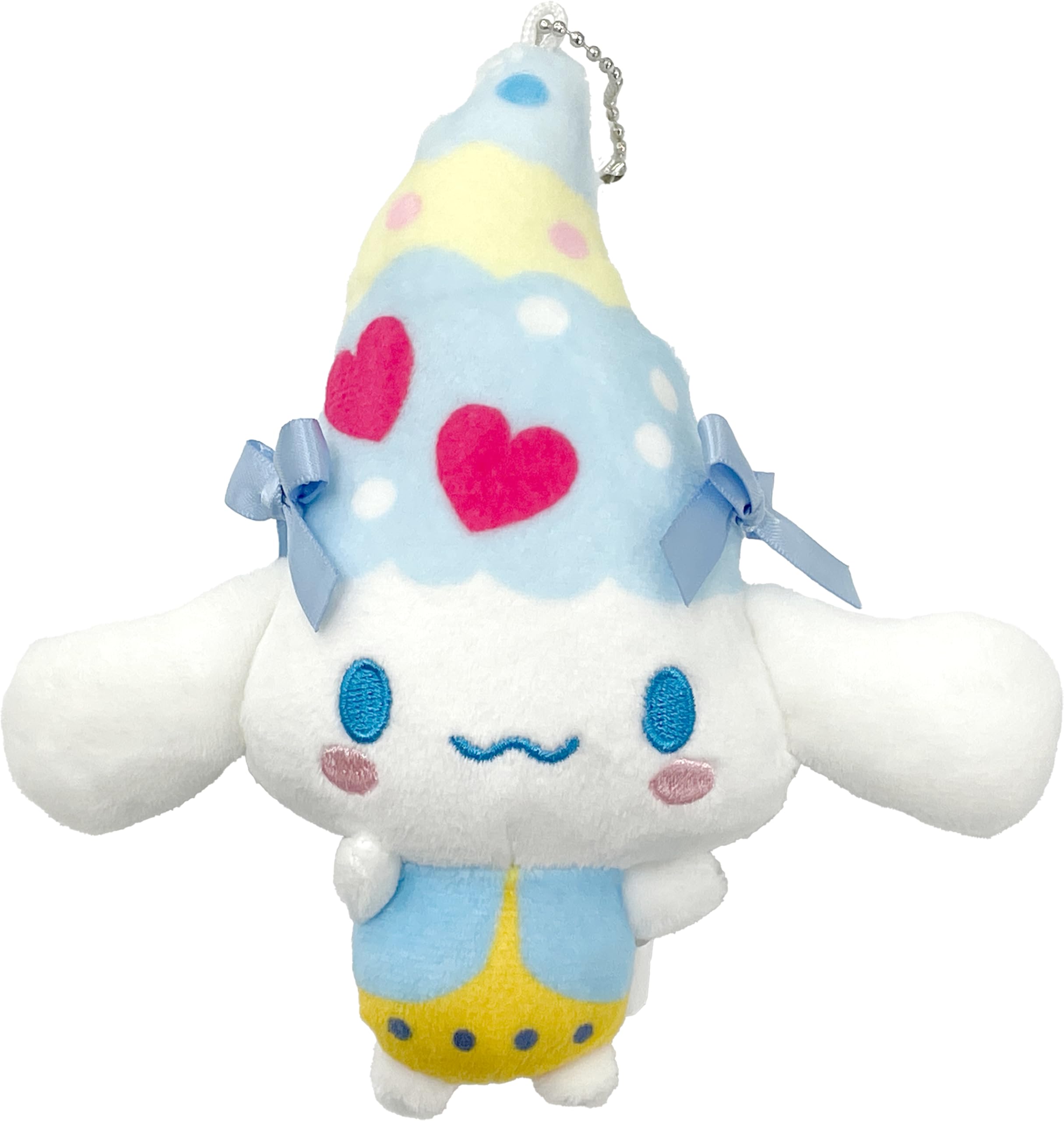 Bandai Tamagotchi x Sanrio Moriritchi x Cinnamoroll Ball Chain Keychain розовый