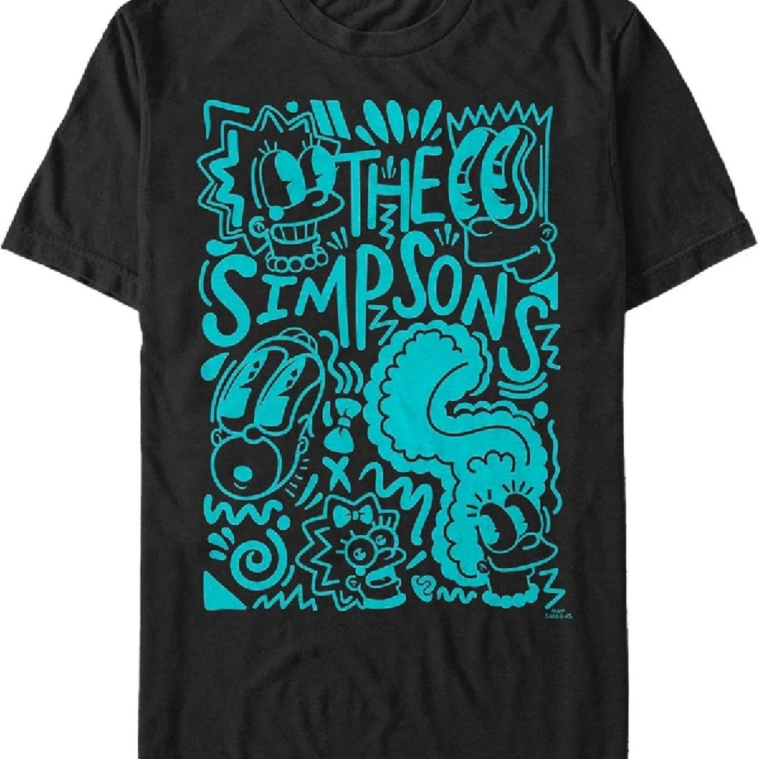 

Мужская футболка The Simpsons Pop Art Family XXXXXL чёрный