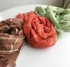 100% Linen Large Plaid Scarf Spring And Summer Sun Shade Vacation Scarves High Quality Foulard Shawls Scarves 60X180Cm