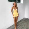 2024 Hot-Selling Lace Suspender Skirt: European & American Sexy Side Slit Nightclub Dress