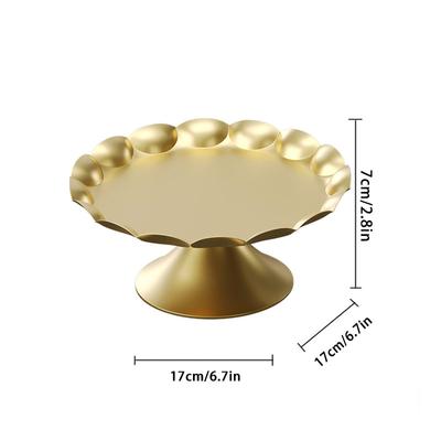 1PC Cake Tray Metal Cake Holder Round Display Rack Cake Stand Party Supplies Dessert Stand