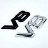 IEEA7 3D ABS  Black Chrome Car Rear Trunk Fender Side Emblem Badge V8 Sticker For VW Toyota Honda Jeep Land Rover Car Acceesories