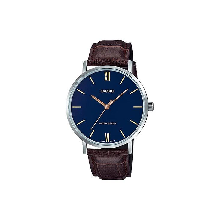 CASIO Men Standard Series Blue Watch MTP-VT01L-2B MTP-VT01L-2B Blue Dial