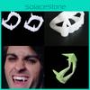 Accessoires de Costume de Fête d'Halloween Ensemble de Fausses Dents Blanches en Plastique Crocs de Vampire Zombie Décoration de Fête Wawazhengfu