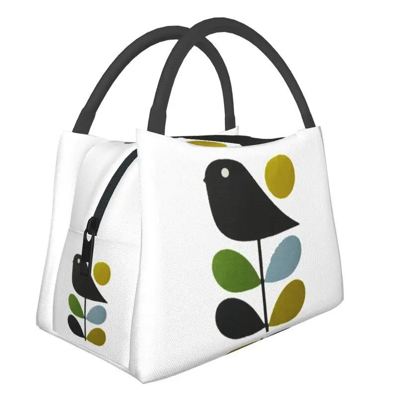 Orla Kiely Abstract Multi Stem Insulated Lunch Tote Bag for Mid Century Scandinavian Geometric Cooler Thermal Food Lunch Box