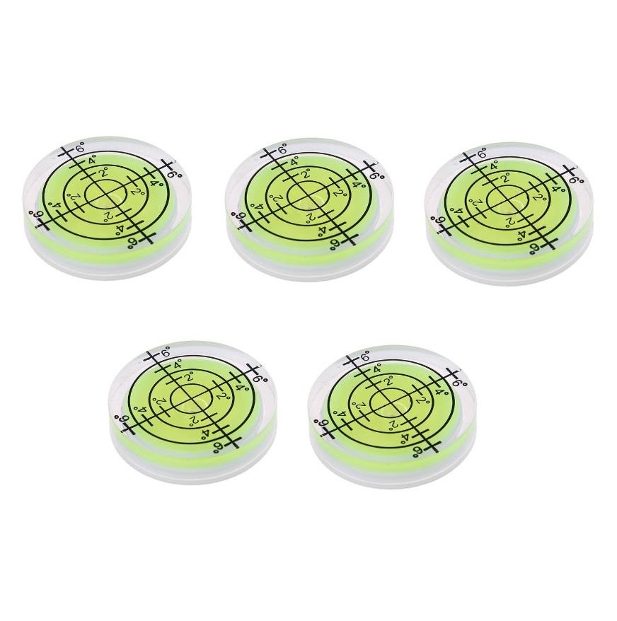 1/5Pcs 32mm Spirit-Bubble Degree Mark Mini Bubble Level 20°-30° Accuracy Round Measuring Meter Professional Measuring Tools