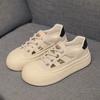 Casual Thick Bottom Hollow Out Breathable Low Heel Women Shoes 2024new Fashion Simple Color Matching Shoes for Women Summertime