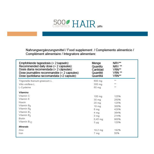 500Cosmetics Hair Pills, Pills for Hair Loss