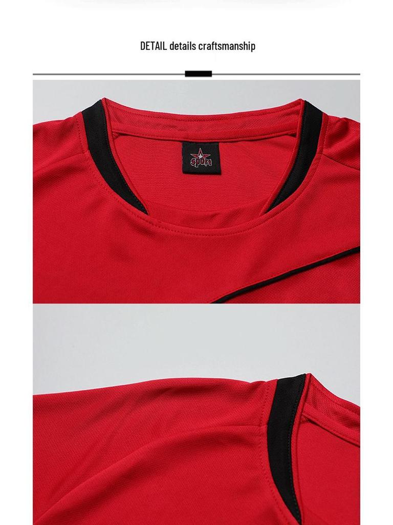 Men's Summer Sports Casual Set: Short-Sleeve V-Neck, Plus Size, Slim Fit, Korean Style