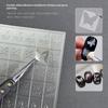 New Year Horse Fireworks Pattern Hollow Out Nail Art Stickers Colorful Nail Charm Template Stamp Manicure Decals Decoration