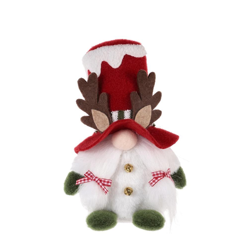 

Рождественская статуэтка ручной работы, милая плюшевая кукла, игрушки, рождественская кукла без лица, гостиная Girl