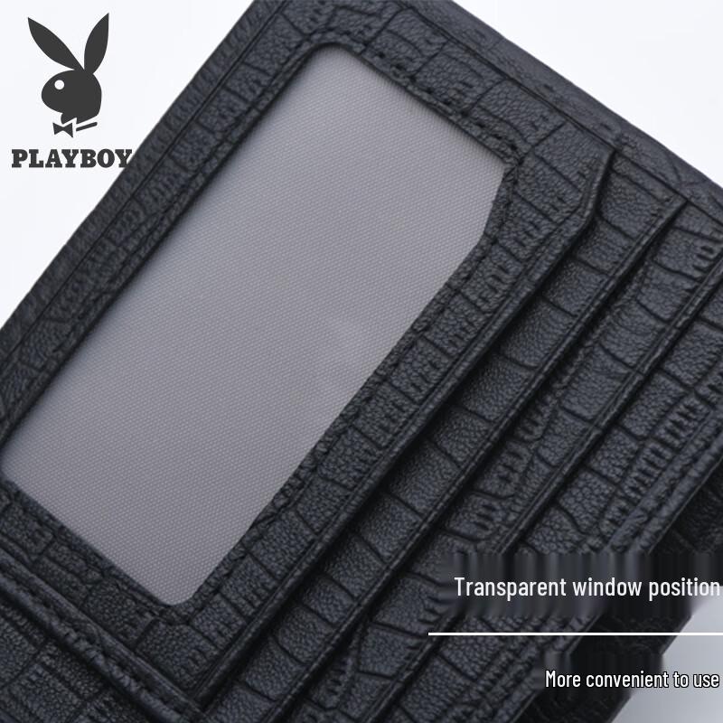 PLAYBOY Men's Genuine Leather Bi-fold Wallet