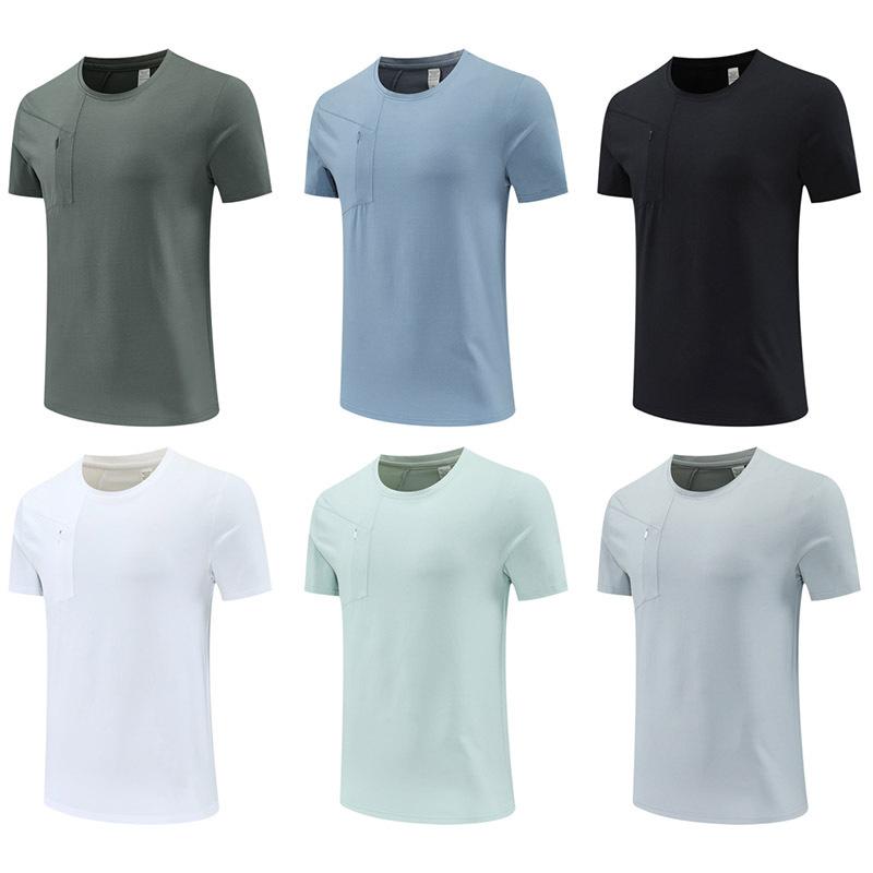 Quick-drying short-sleeved t-shirt men's outdoor sports round neck breathable sweat-absorbing fitness running mountaineering cycling