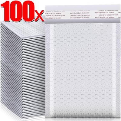 100/10 vnt plastikinių burbulinių vokų maišelis vandeniui atsparus putplasčio lipnus savaime užsandarinamas pakavimo maišelis Laiškų siuntėjai Pristatymo vokų laikymo organizatorius