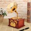 Hand Crank Music Box Creative Retro Musical Box Exquisite Manual Classic Antique Wooden Eco-friendly for Friends Kids Boys Girls