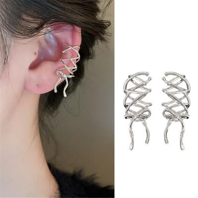 Bowknot Ribbon Earrings Minimalist No Piercing Ear Cuff Accessory Stylish Bow Shaped Jewelry for Fashion Enthusiasts