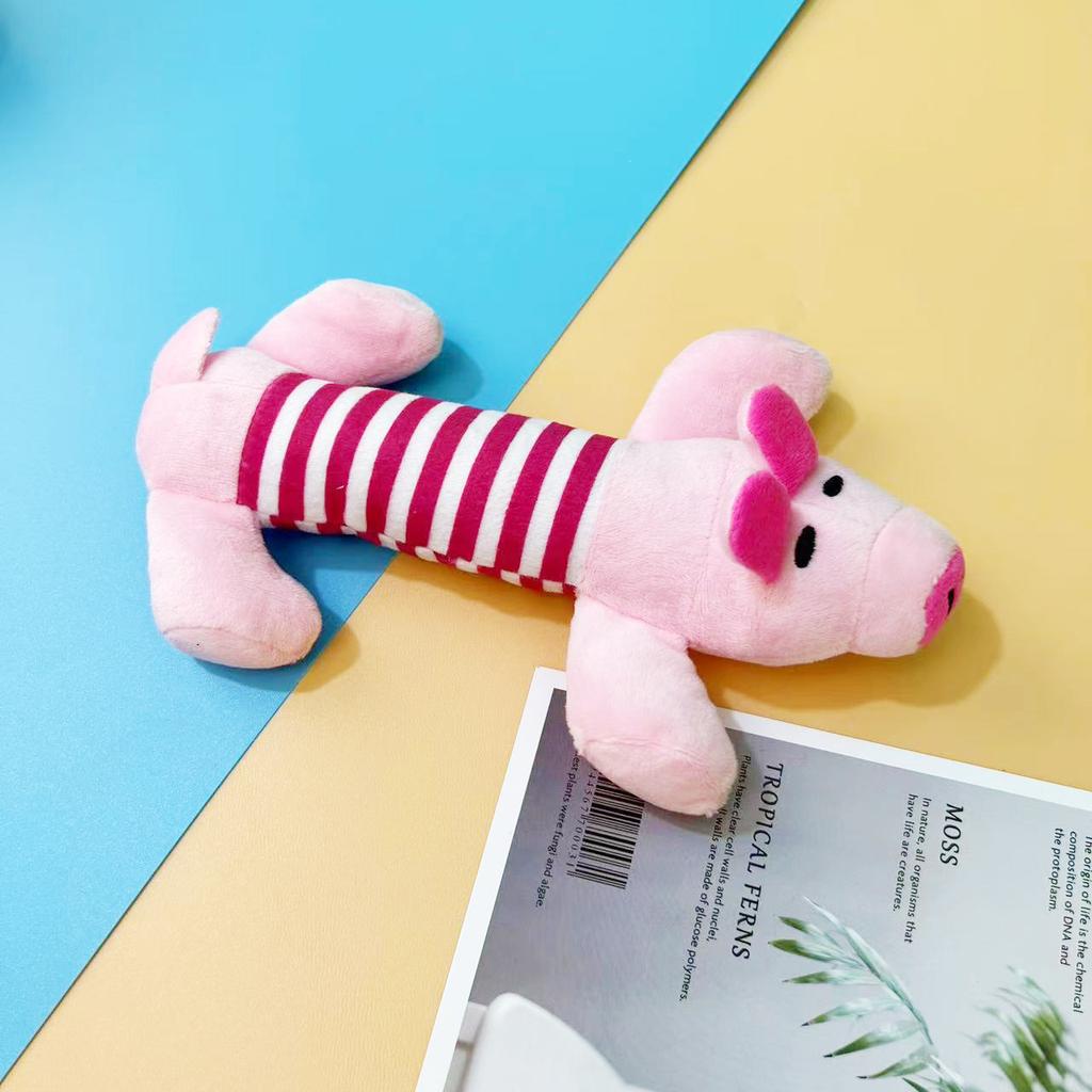 Pig Elephant Design Dog Toys Squeaky Dog Chew Durable Toys Interactive Pet Supplies For Aggressive Chewers