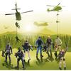 18 Pcs Special Forces Army Men Soldier Combat Movable Action Figures Army Guys Plastic Toy Soldiers Playsets Military Toy Men with Military Weapons