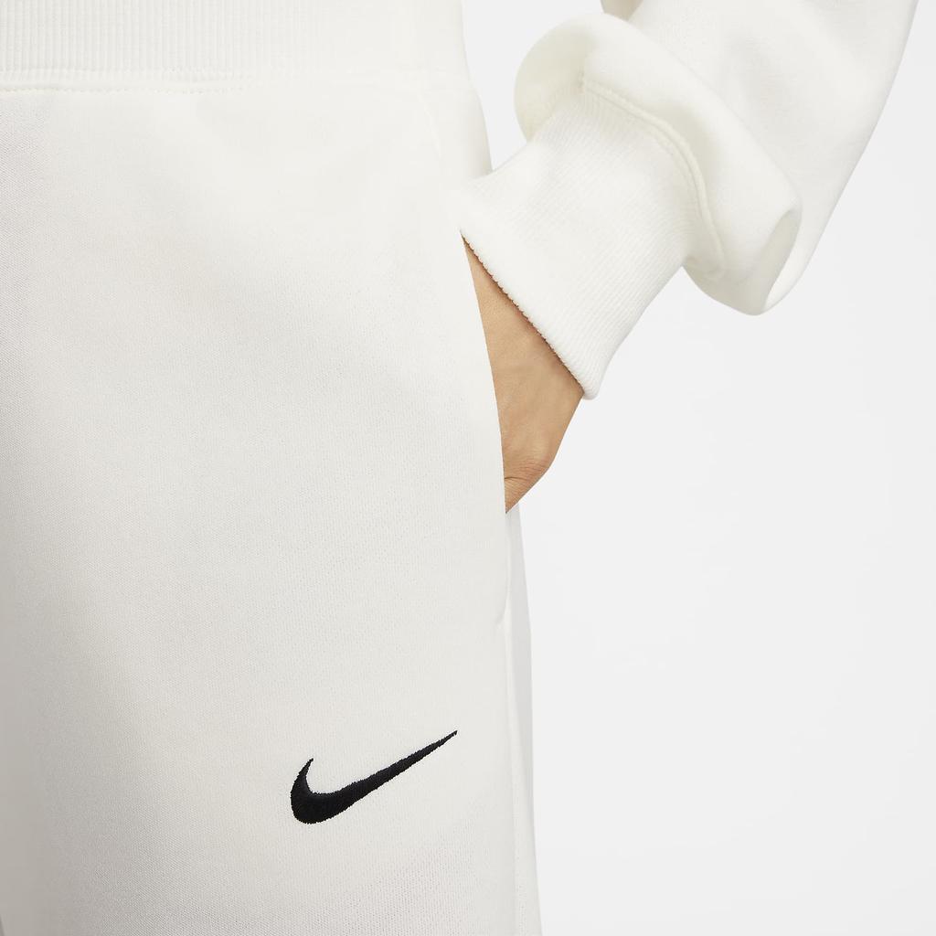 Nike Sportswear Phoenix Fleece Solid Color Drawstring Split Hem Casual Knit Joggers Women Joggers Sail FZ7208-133