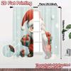 2pcs,Curtains Cute Santa Claus Presents Snow (2) Light Filtering Chic Curtains Versatile Polyester Curtains Home Decor Use for