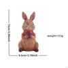 Bunny Figurine Statue Cute Creative Decorative Resin Sculpture Easter Decoration for Office