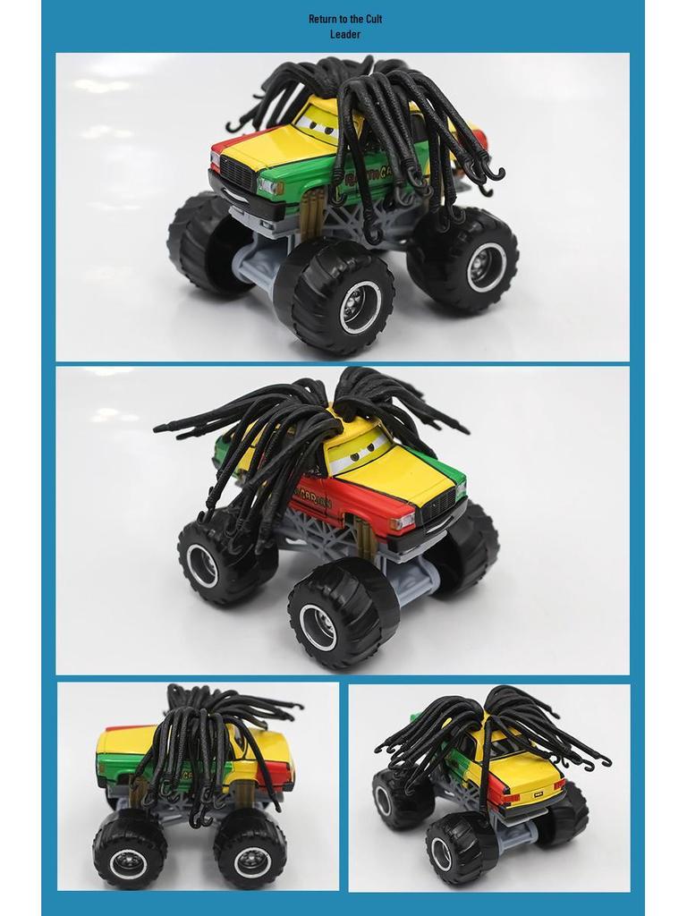 Alloy Race Car Big Foot Long Hair Wrench High Wheel Series Toy for Kids