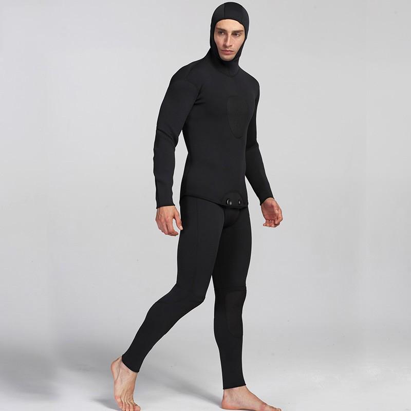 1.5mm Neoprene Wetsuit Set Mens Two-Piece Shorty Snorkeling Diving Fall Warmth UV Protection
