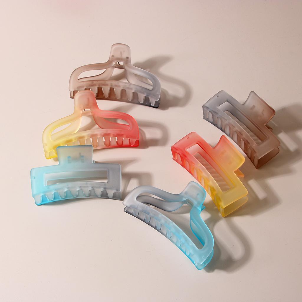 Gradient Color Frosted Large Size Hair Clip with A Lot of Volume Shark Clip Hair Clip Hair Accessories