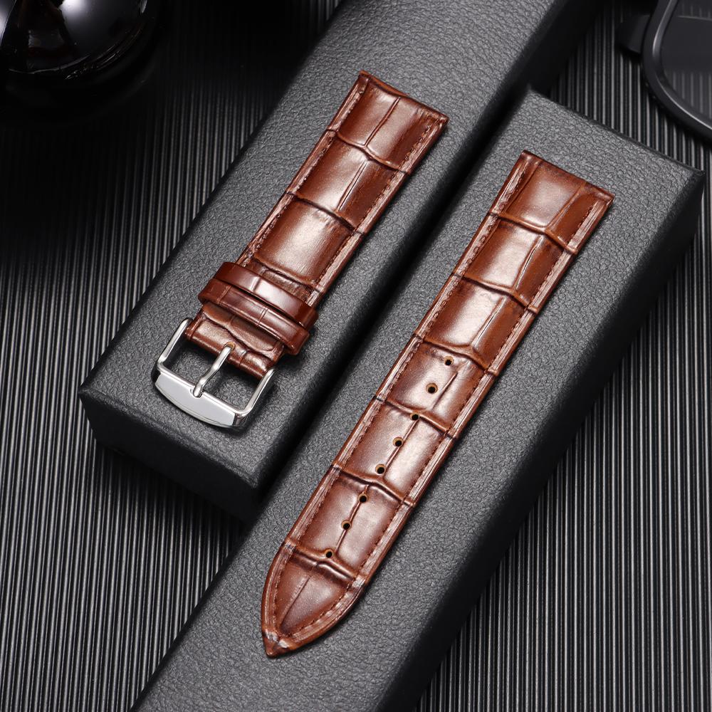 Universal Replacement Cowhide Watch Strap Leather Watchband for Seiko for Men Women 12mm 14mm 16mm 18mm 20mm 22mm 21mm Watchband