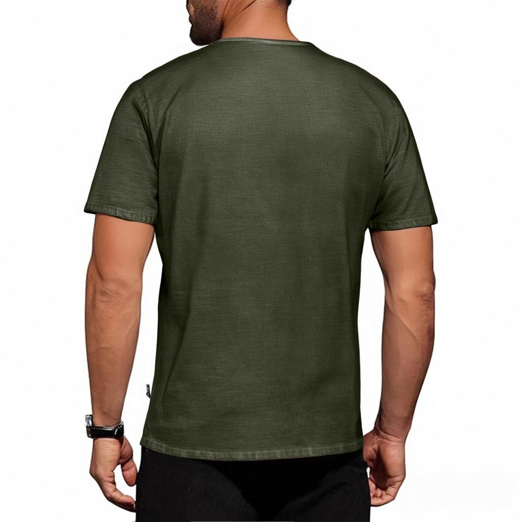 Men's Independence Day Printed Round-neck Short-sleeved T-shirt