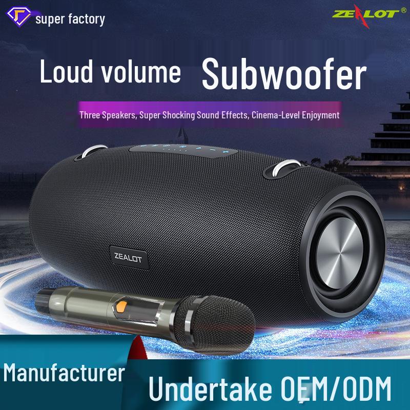 Fanatic S67 60W Bluetooth Outdoor Portable Speaker with Subwoofer
