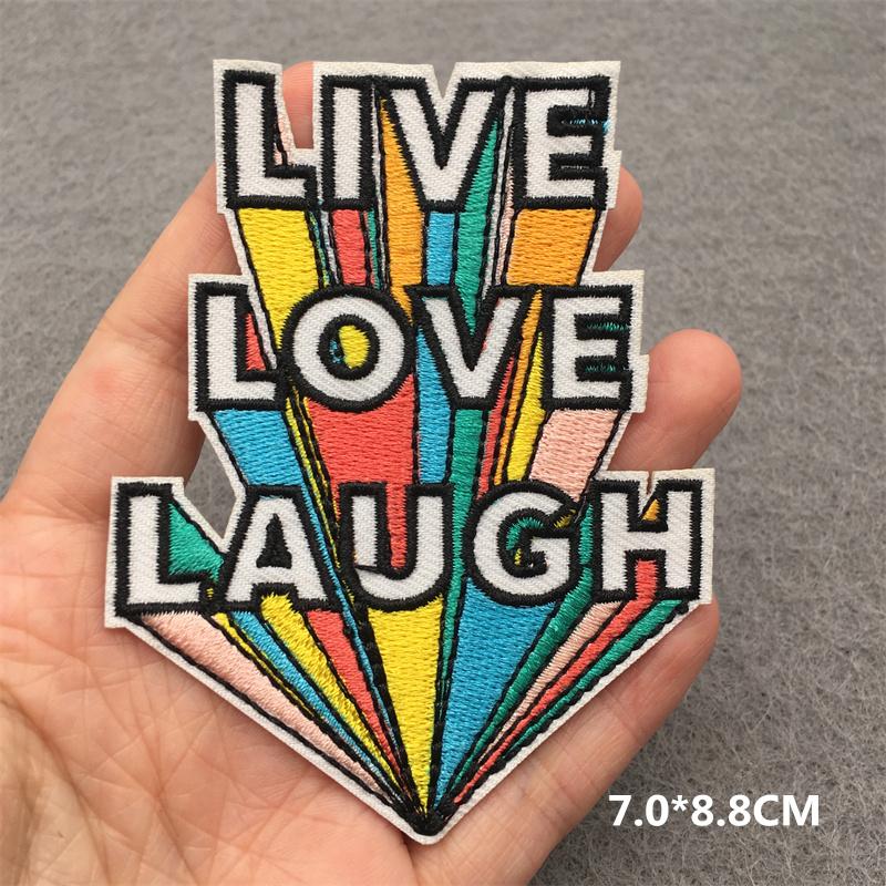 Text Stickers For Clothes Applications Sewing Patch Anime Clothes Patches Embroidery Patch Cartoon Ironing Applications