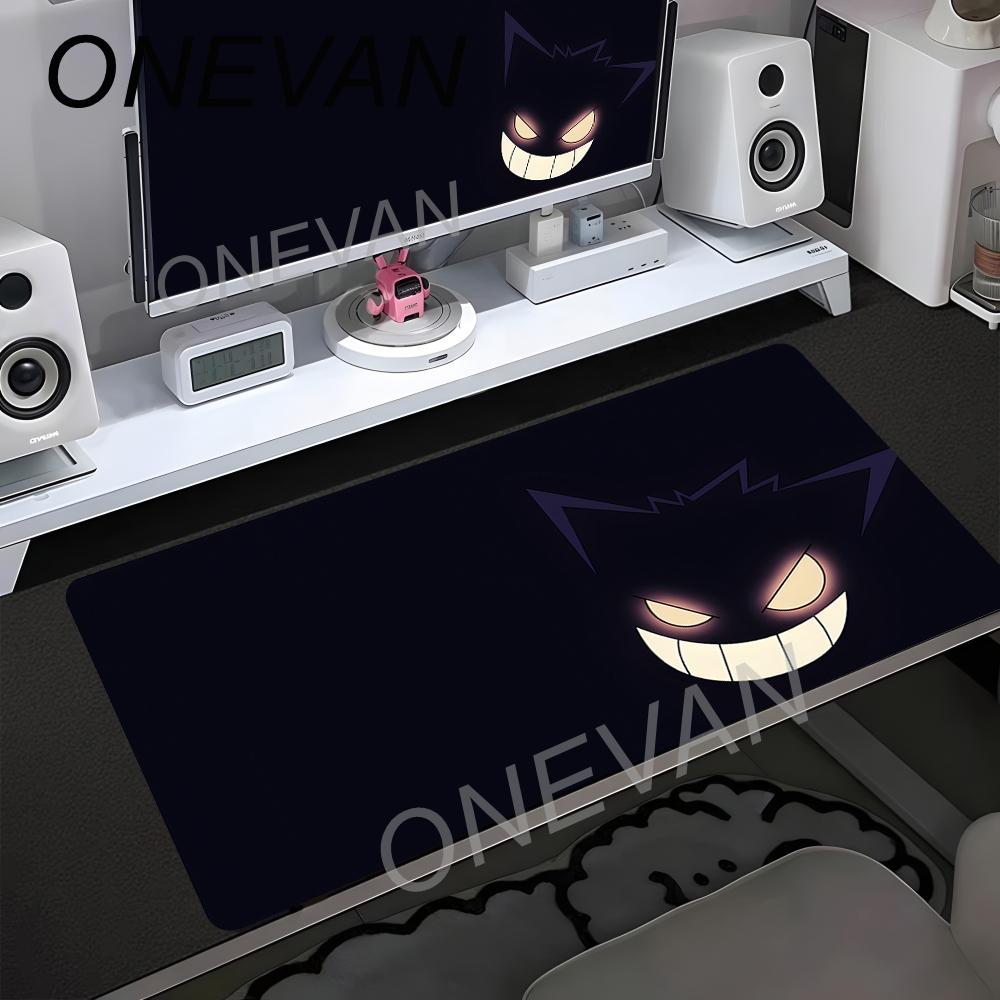 Large Gaming Mousepad Anime Gengar Mouse Pad NonSlip Natural Rubber Base Extended Desk Mat for Computer Laptop PC Gamer Mats