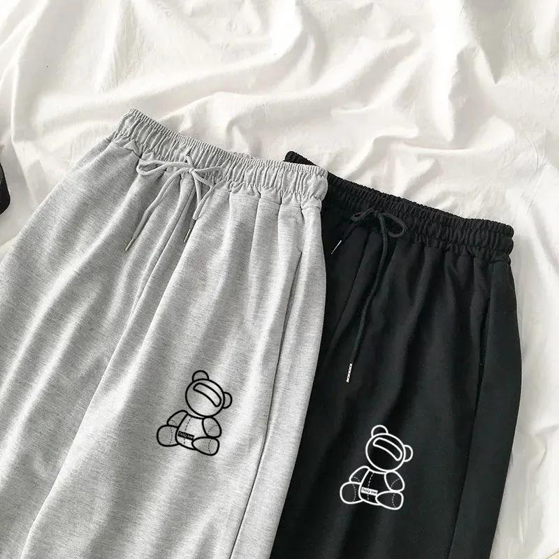 FiveFive Woman Loose Sweatpants Harajuku Joggers High Waist Pants Comfort Simple Basic Casual Fashion Trousers Plus Size