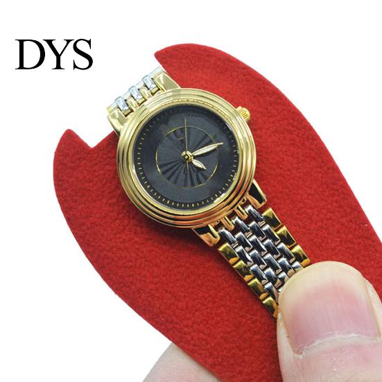 Bracelet Storage Bag Watch Anti-wear Anti-scratch Shock-proof Press Button Short Velvet Necklace Snap Design Portable Jewelry Packing Pouch Daily Use
