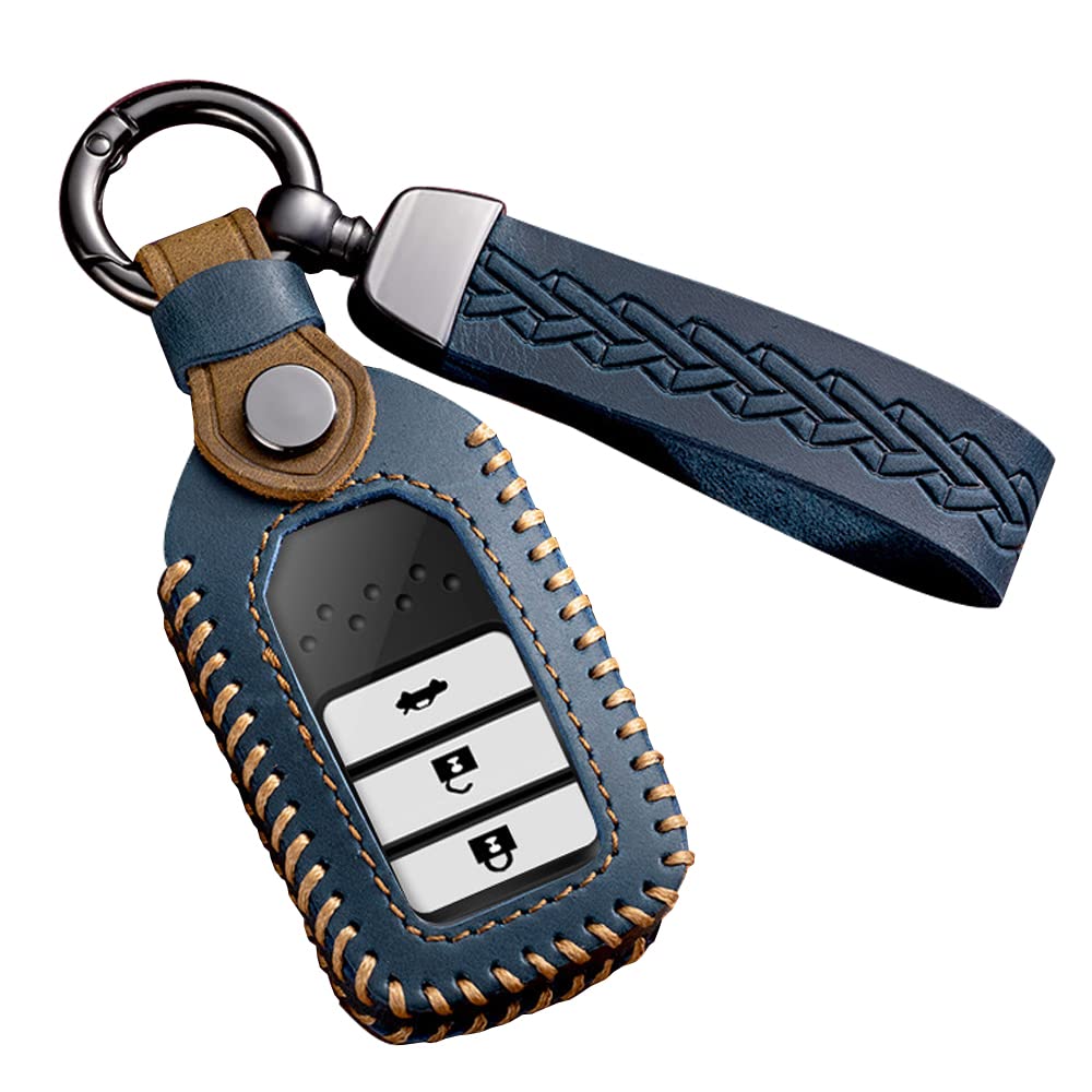 

[LETINGFAR] Чехол для ключа Honda Smart Key Case Чехол для ключа 2/3/4 кнопки Натуральная кожа Разработан специально для Honda Подходит для HONDA Новый Бесплатно