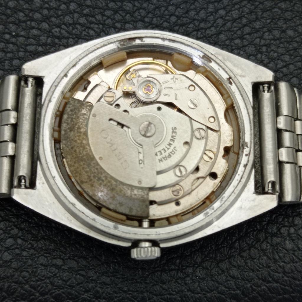 GENUINE VINTAGE SEIKO AUTOMATIC 6309A JAPAN MENS GREEN DIAL WATCH a701629-5 R206c-a701629