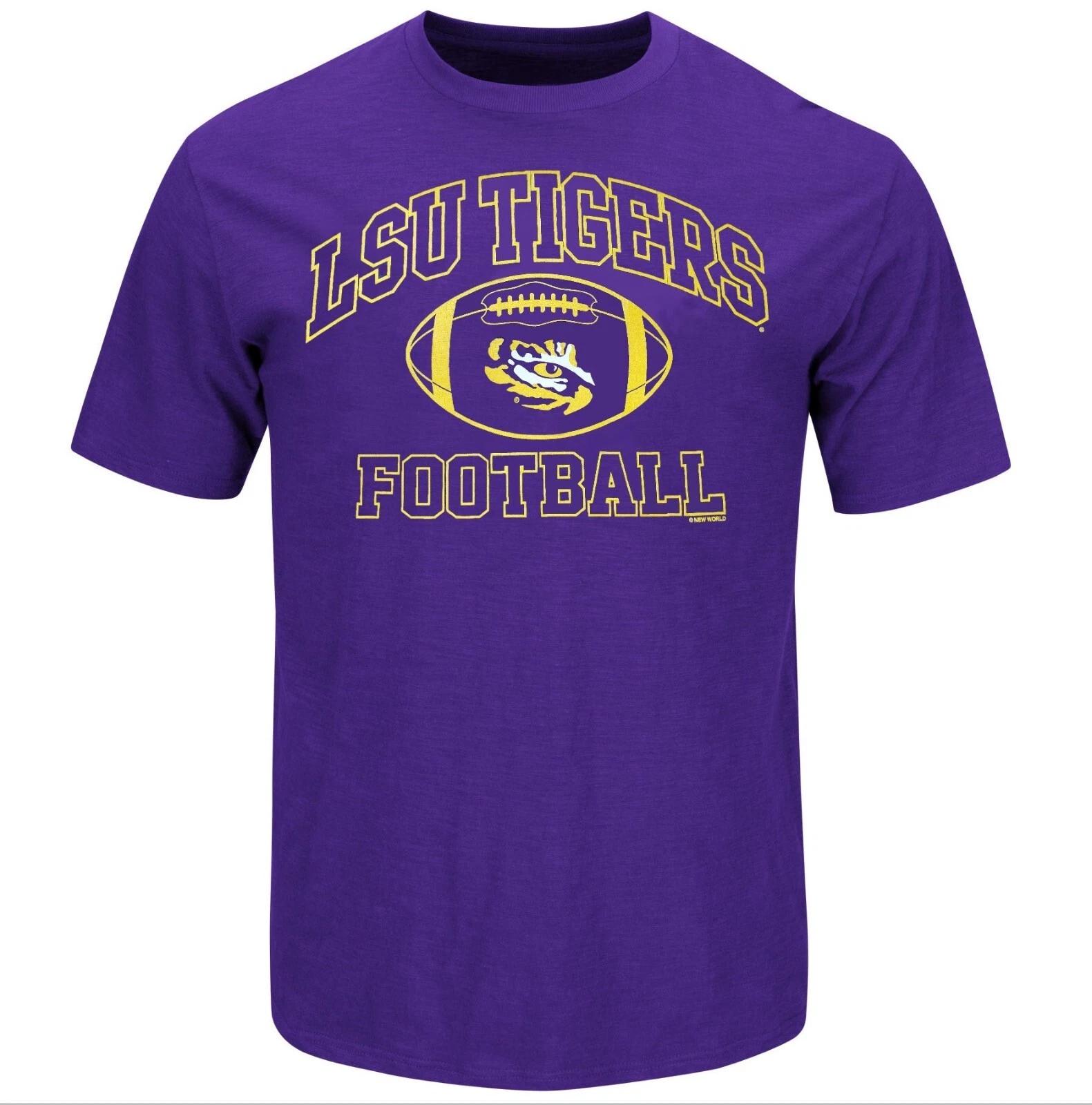 

LSU Men s Purple Football Graphic Shirt S