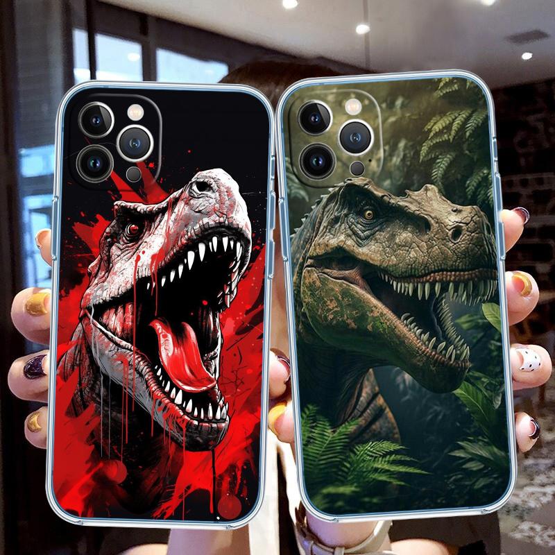 LO31 Dinosaur Transparent Phone Case for LG K22 K30 K40 K40S K41 K42 K50 K50S K51 K51S K52 K61 K62 K71 K92 Q60 Q61 V40 V50 V60
