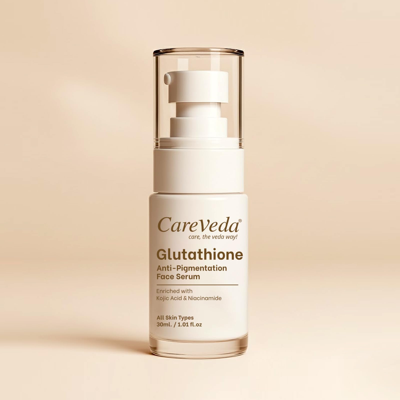 CareVeda Glutathione Anti-Pigmentation Face Serum Enriched with Kojic Acid & Niacinamide 30ml