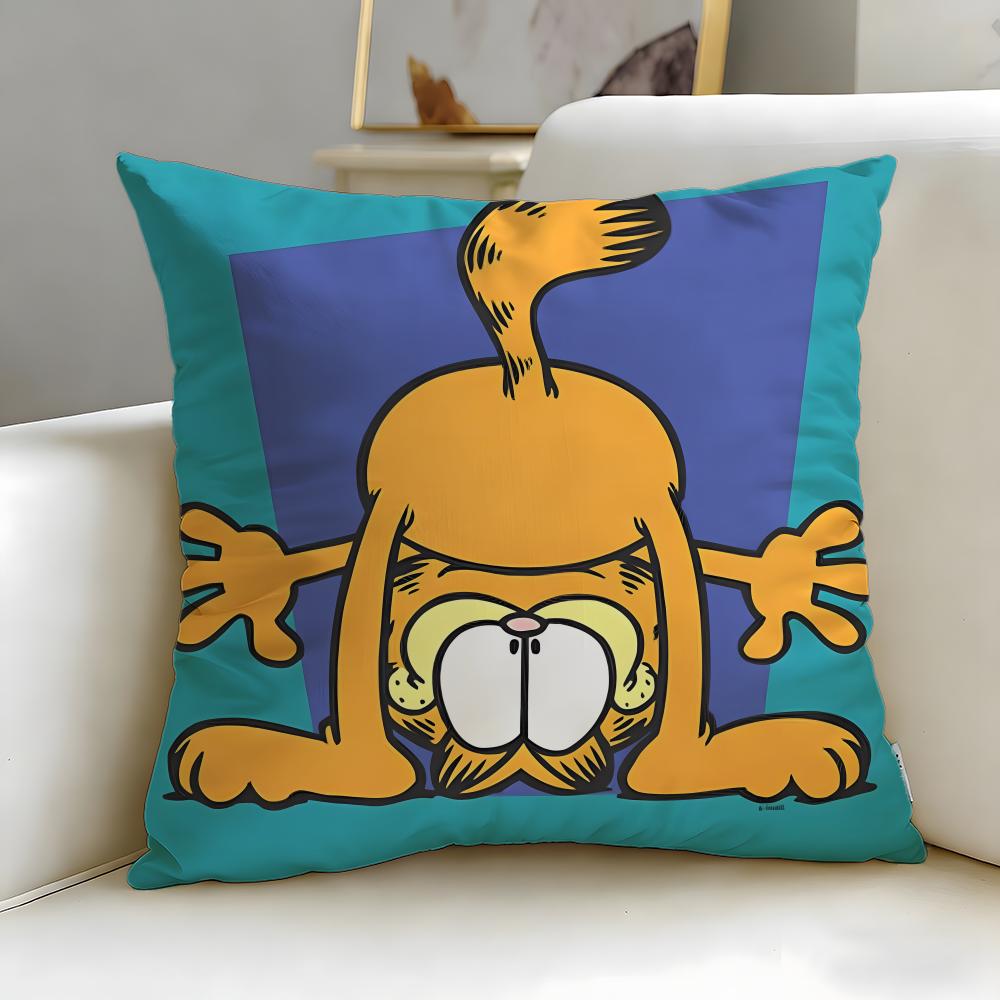 Federa Cuscino Classica Cartone Animato Garfield Morbida e Facile da Lavare – Versatile per Divano, Letto, Viaggio e Ufficio