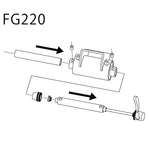 MINOURA 12mm Thru Axle Adapter Silver for FG540/220/VERGO-TF