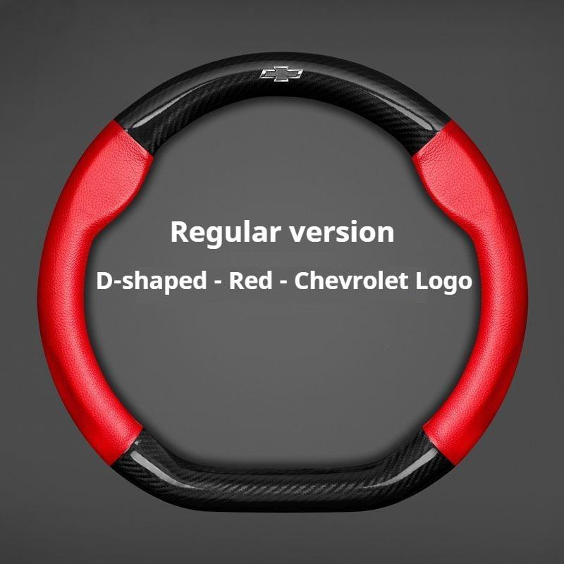 For Chevrolet Car Steering Wheel Cover CarbonFiber ventilate Leather Fit Cruze Captiva Lacetti Aveo Niva Spark Sonic Trax Camaro