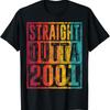 Straight Outta 2001 Vintage Birthday S Retro Summer T Shirt