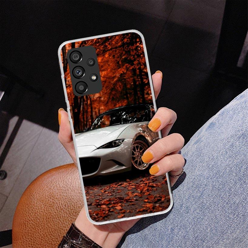 JDM Car MX5 Cute Phone Case For Samsung Galaxy A52 A32 A22 A12 A51 A31 A50S A30S A20S A10S Note 20 Ultra 10 Plus S10 A72 A71 Gal