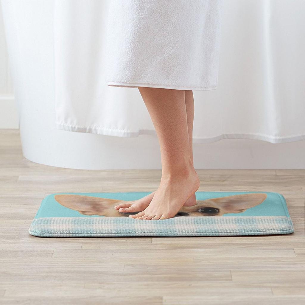 Chihuahua Dog Non-slip Doormat Floor Mat Dust-proo Carpet Rug for Kitchen Entrance Home Balcony Footpad Mats