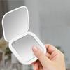 2X Magnifying Compact Cosmetic Vanity Mirror with Lights Travel Mini Gift Folding Led Portable Hand Held Pocket Makeup Mirror